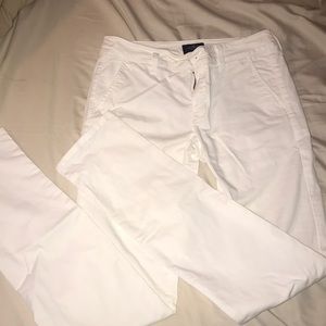 American Eagle white skinny pants